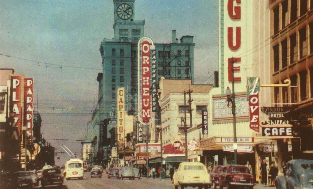 Vancouver’s Vibrant Neon Filled Downtown and Theatre District in Colour ...